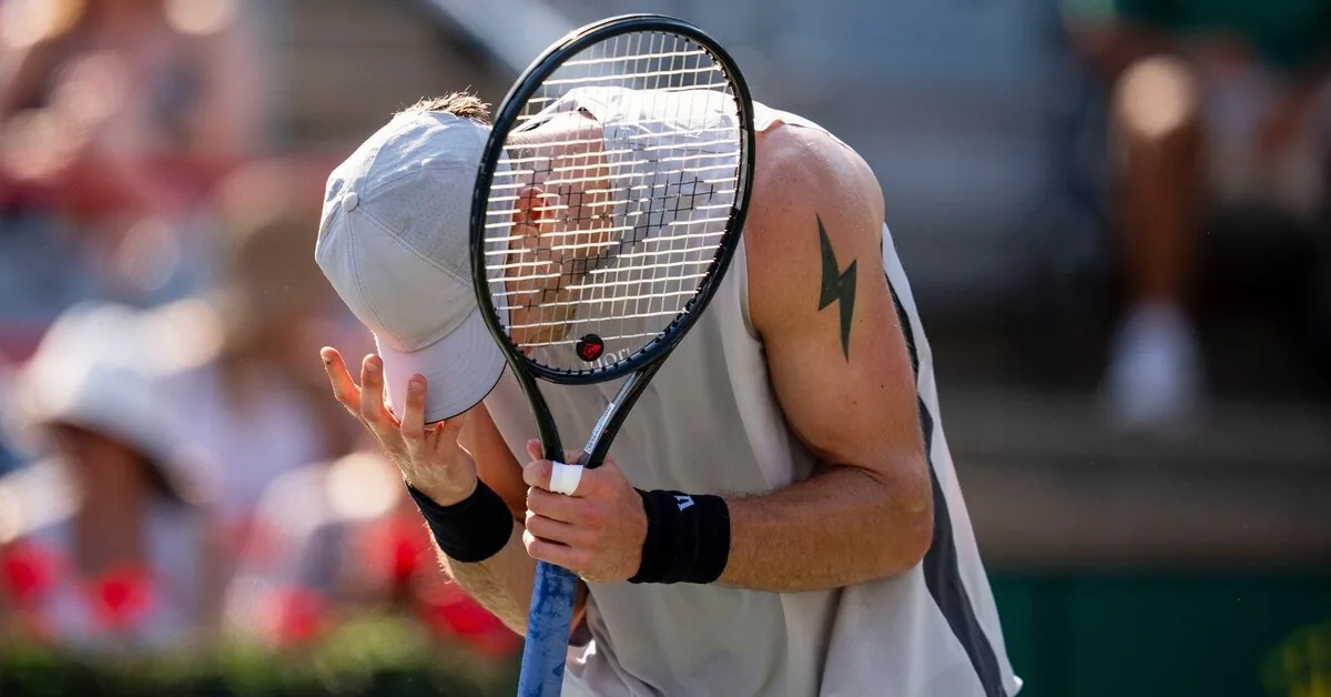 British tennis star in a comeback duel – tears of pain