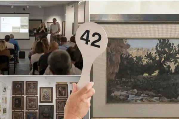 Report from the auction in Palanga: on the counter – both Dali and a work by a Lithuanian entertainment world celebrity