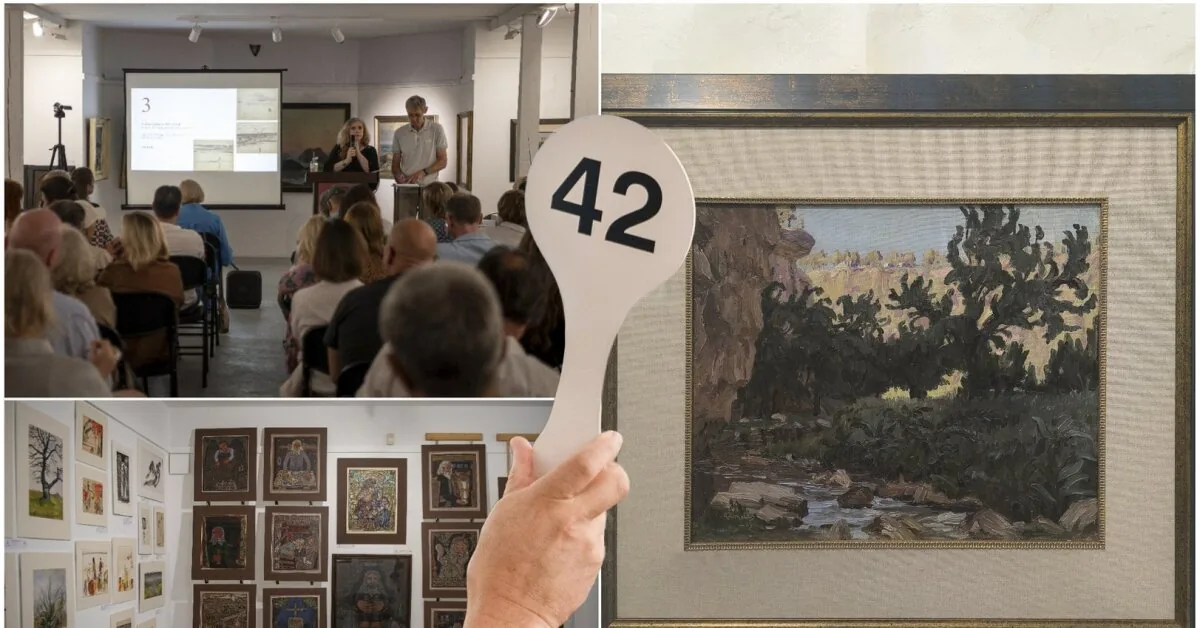 Report from the auction in Palanga: on the counter – both Dali and a work by a Lithuanian entertainment world celebrity