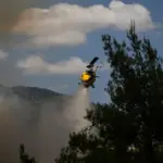 Near Athens, two people died in a collision of firefighters' helicopters