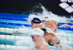 Moment from the European Swimming Championships. Rūta Meilutytė