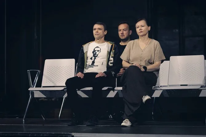 Vilniaus senojo teatro nuotr./Spektaklio „Limbo“ repeticija