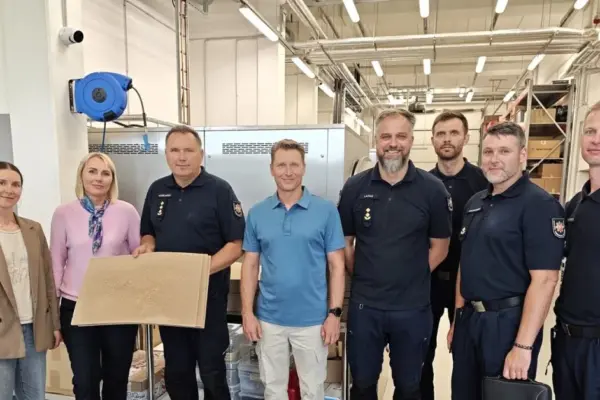 Firefighters will test the sorbent developed by Klaipėda University researchers