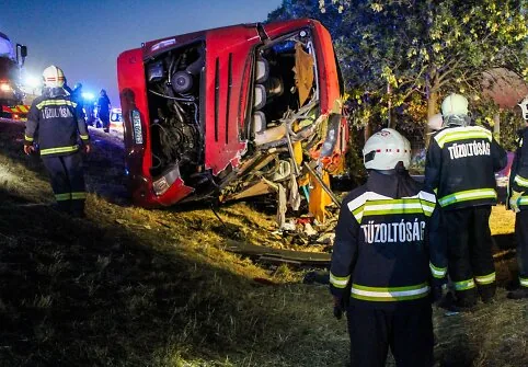 Bus accident in Hungary