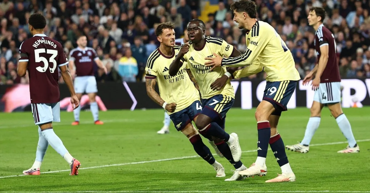 Arsenal continuing a perfect start celebrated a narrow victory in Birmingham