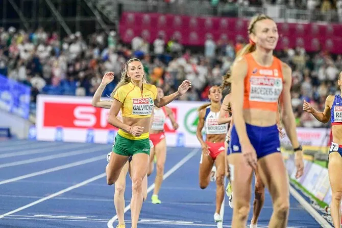 Photo by Alfredas Pliadis/Gabija Galvydytė's finish