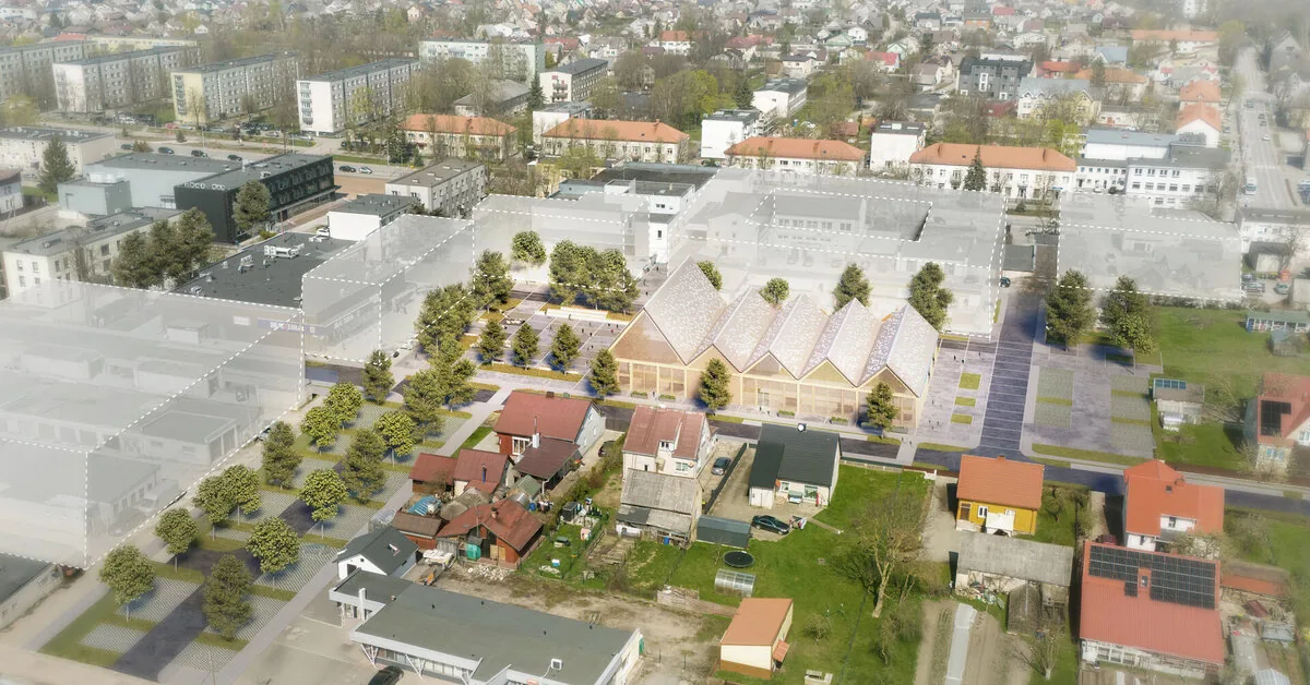 Changes in the center of Gargždai: old garages will be demolished, the market will expand