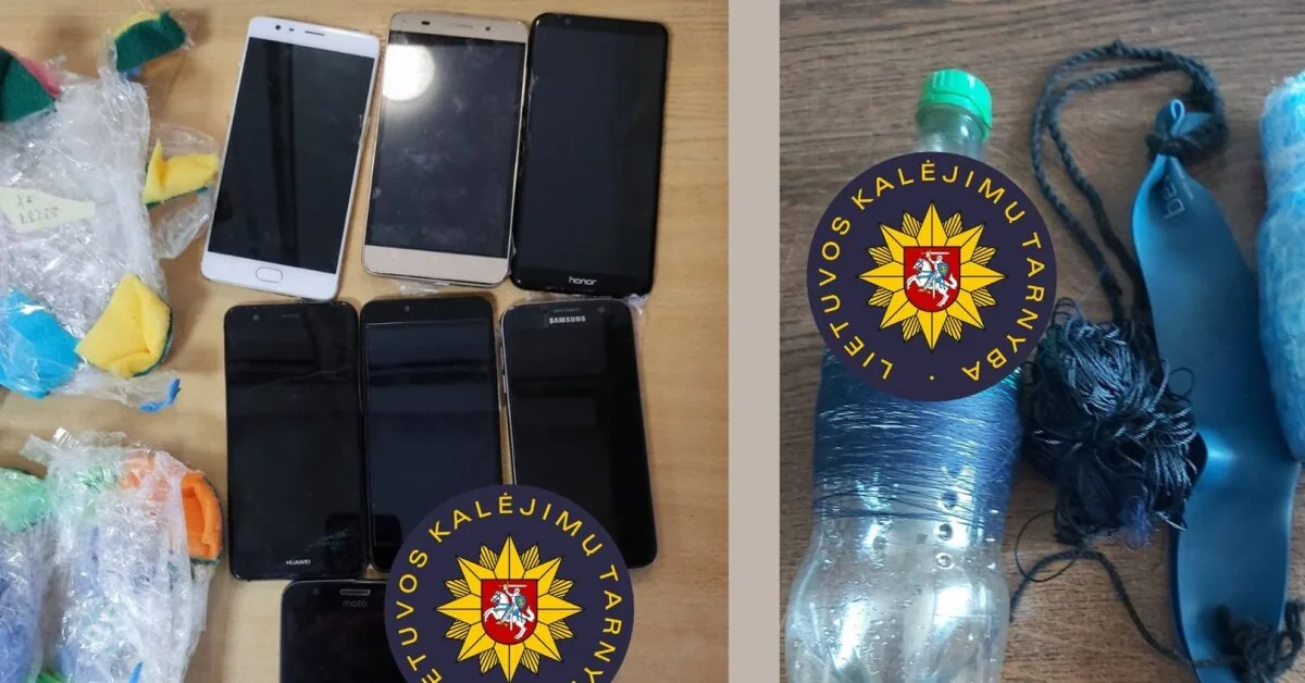 15 mobiles were sent to the "wrong" address: they were sent to prisoners, but ended up with the guards