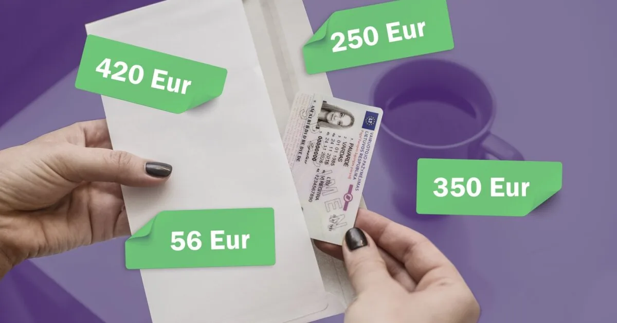 Nuo pažymų iki egzaminų: „15min“ paskaičiavo, kiek kainuoja tapti vairuotoju