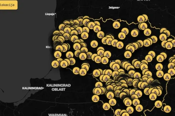 "Kurpasikti.lt" map – already over 750 toilets: it has become clear which are the worst in Lithuania