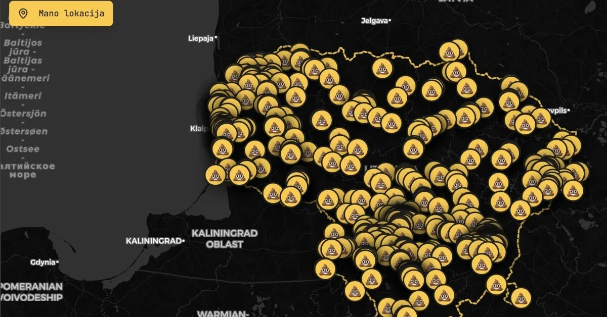 "Kurpasikti.lt" map – already over 750 toilets: it has become clear which are the worst in Lithuania