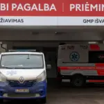 In Vilnius, an injured person was found in a car