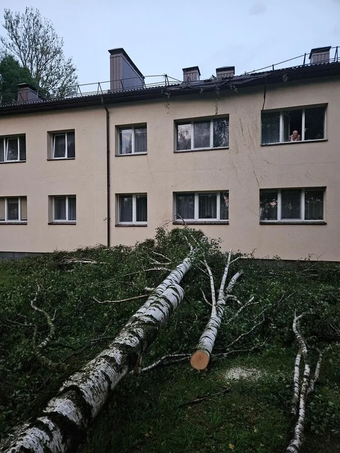Miroslav Bogdiun photo/Storm aftermath in Eišiškės and surroundings