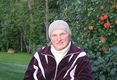 K. Prunskienė in August at a homestead in Švenčionys district.