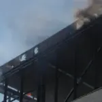 Russia struck Kyiv again: one person killed, business center on fire