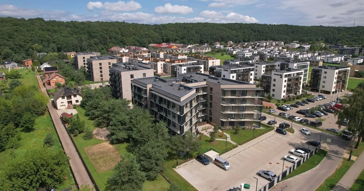 A residential housing complex worth 14 million euros is being completed in Kaunas