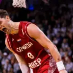 Croatia knocked down the future Lithuanian opponent with an incredible decisive shot on the shoulders