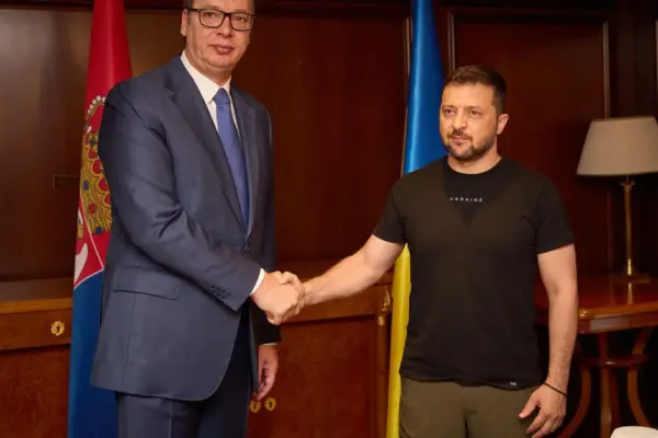 Ukrainian leader Volodymyr Zelensky visits Russia's ally Serbia