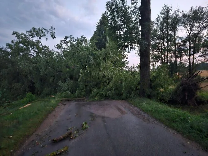 Miroslav Bogdiun photo/Storm aftermath in Eišiškės and surroundings