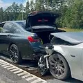 Trijų BMW avarija prie Kauno sukėlė spūstį automagistralėje A1