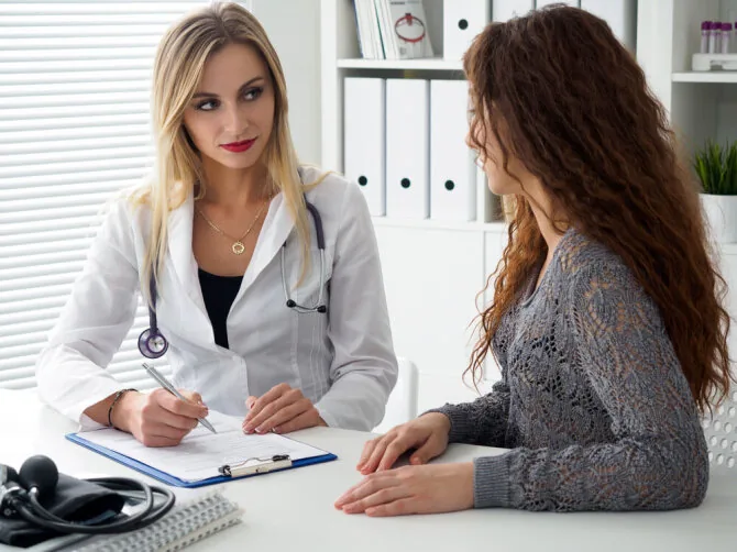 Gynecologist consultation