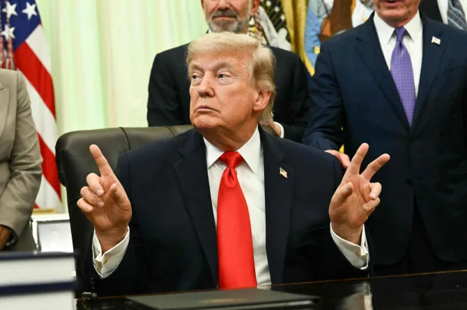 Donaldas Trumpas / KENT NISHIMURA / AFP