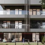 A new apartment building is rising in Kalnėnai
