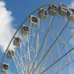 In Palanga, the observation wheel spins half-empty off-season, adult ticket – cheaper than in Kaunas