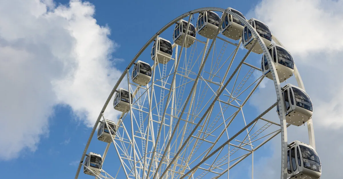 In Palanga, the observation wheel spins half-empty off-season, adult ticket – cheaper than in Kaunas