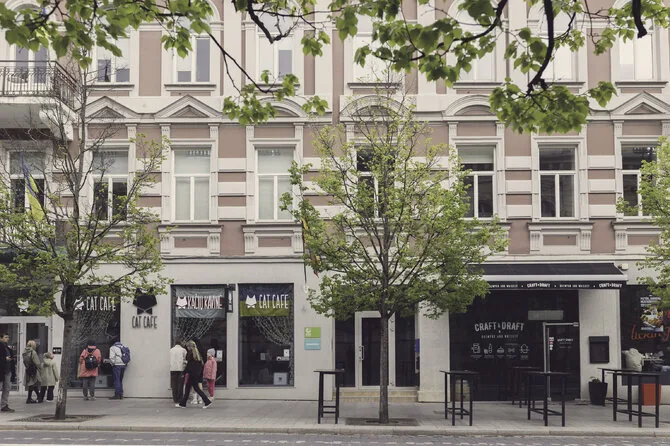 Lukas Balandis / BNS photo/'Bankera' office in Vilnius Gediminas Ave.