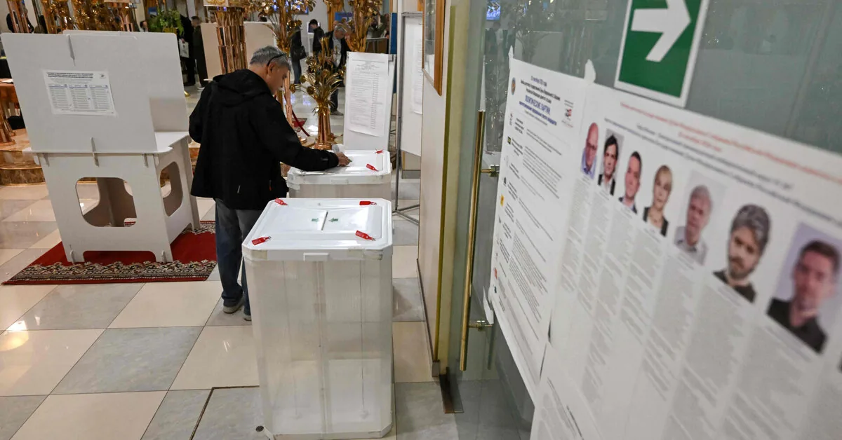 As parliamentary elections begin in Russia, reports emerge of downed Ukrainian drones