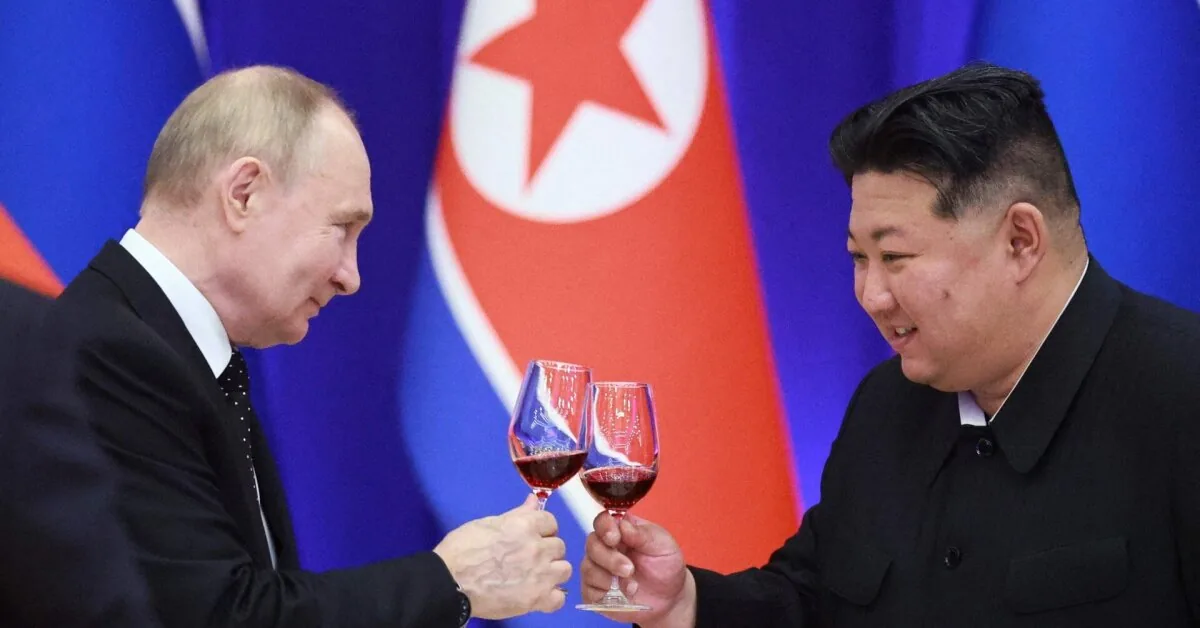Kim Jong Unas parašė laišką Vladimirui Putinui