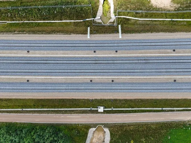 LTG nuotr./„Rail Baltica“ kelio statyba