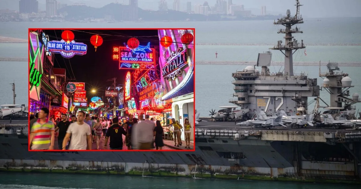 Scandal-ridden US aircraft carrier with 5,000 marines finally reached land – will disembark in Pattaya