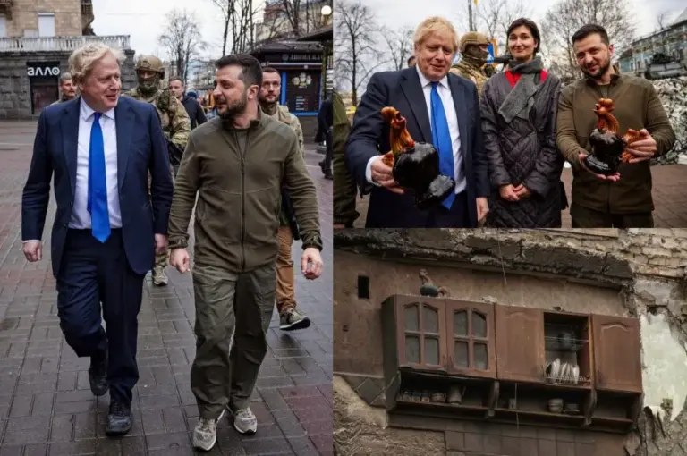 Vida Press ir „Instagram“ nuotr. /Borisas Johnsonas ir Volodymyras Zelenskis