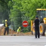 During excavation works in Garliava, a main gas pipeline was damaged, residents were evacuated
