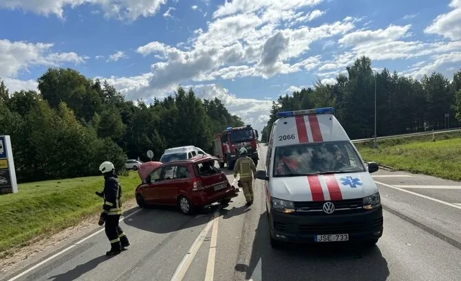 Rolando Žalgevičiaus nuotr./Avarija Šilutėje
