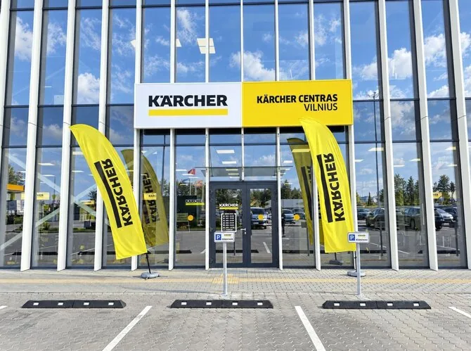„Kärcher“ nuotr./Įėjimas į naują „Kärcher“ centrą Sedulų g. 2A
