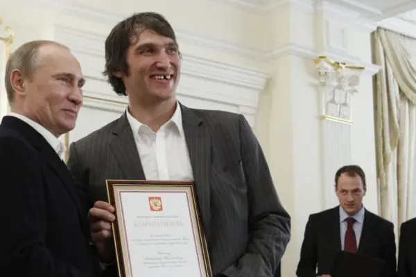 Against the background of the Russian politician booming in a threatening tone, a sports star also emerged