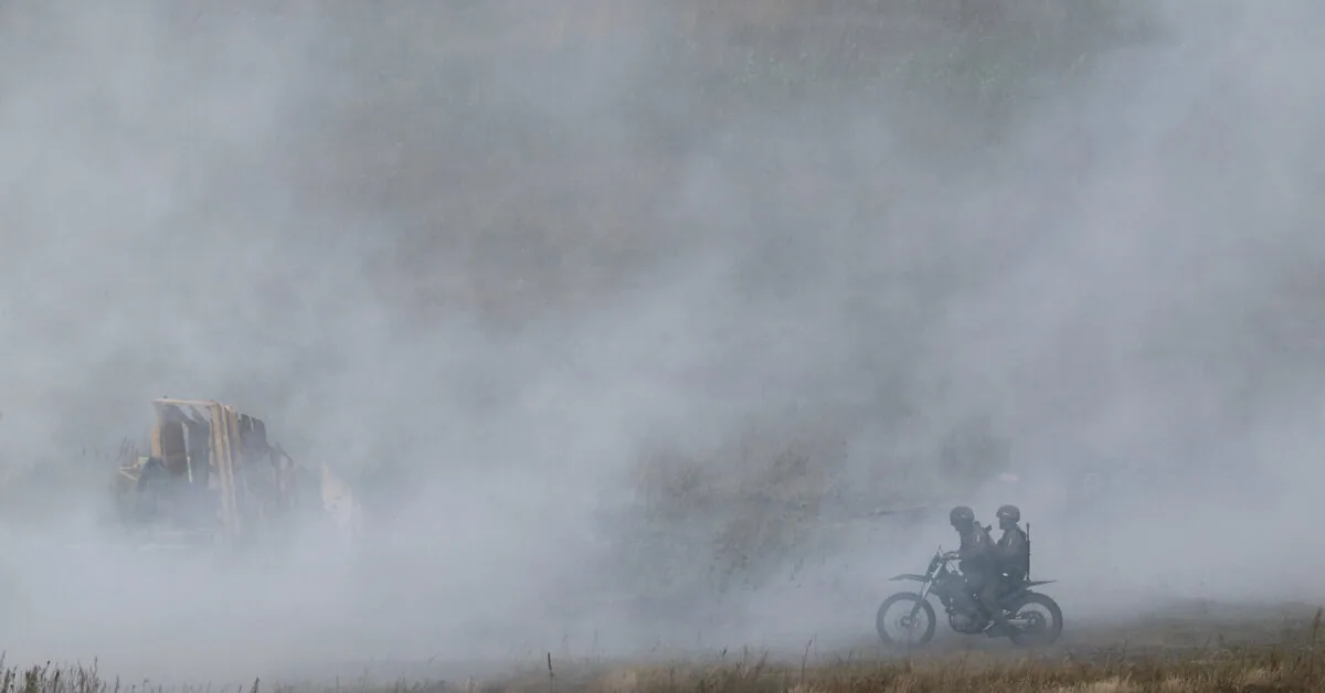 Belarus held military exercises near the border with Lithuania