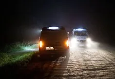 Military police searching for a drone in the Pratkūnai area