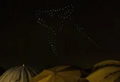 Capital Days drone show near the White Bridge