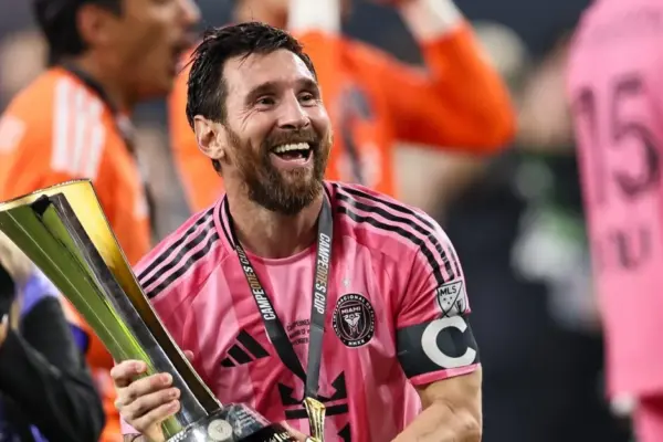 Messi, who scored the jubilee goal, won another trophy