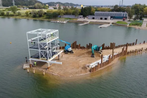 The first of its kind in the country: here is what is being built in Lake Lampėdis