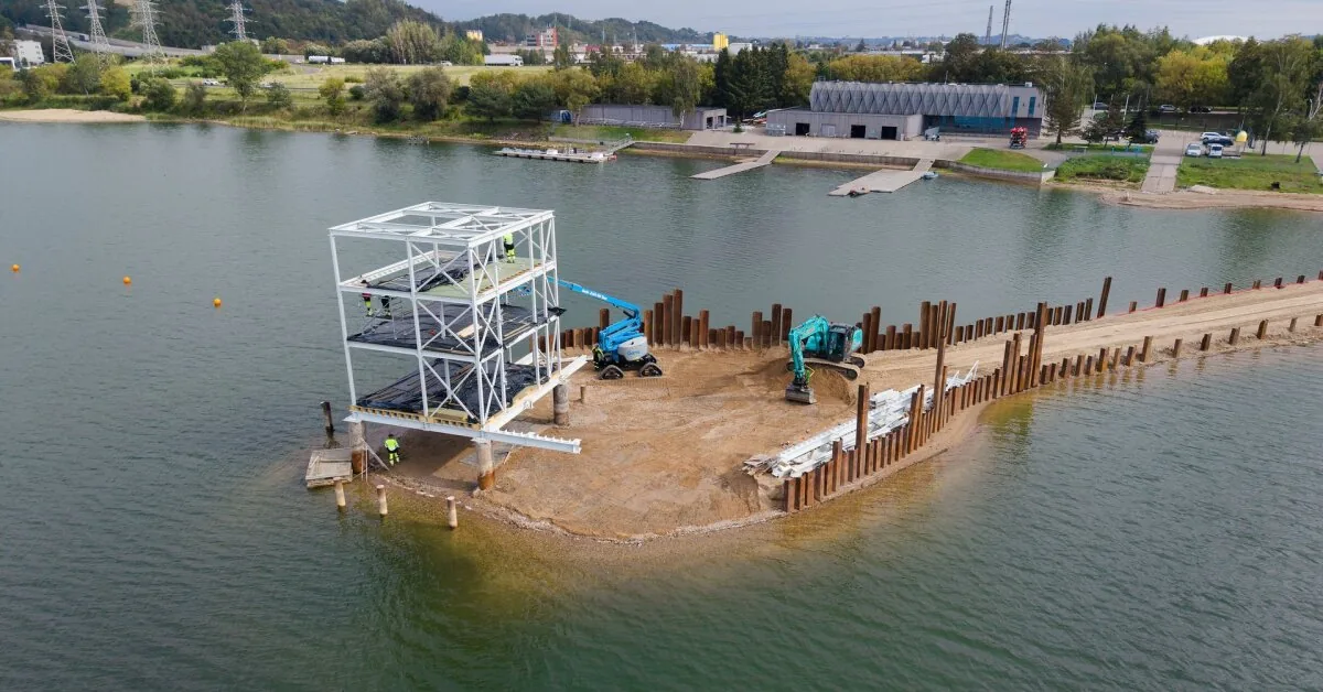 The first of its kind in the country: here is what is being built in Lake Lampėdis