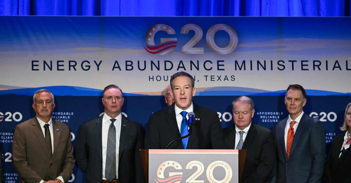 At the G20 energy ministers' meeting, the US boasted about its power, avoiding the topic of war with Iran