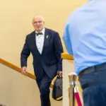 In front of the Speaker of the Seimas' office – mysterious barriers: even Olekas himself doesn't know why they are there