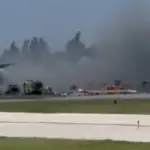 Accident at Miami Airport: Amazon plane landing crossed the runway and crashed into cars