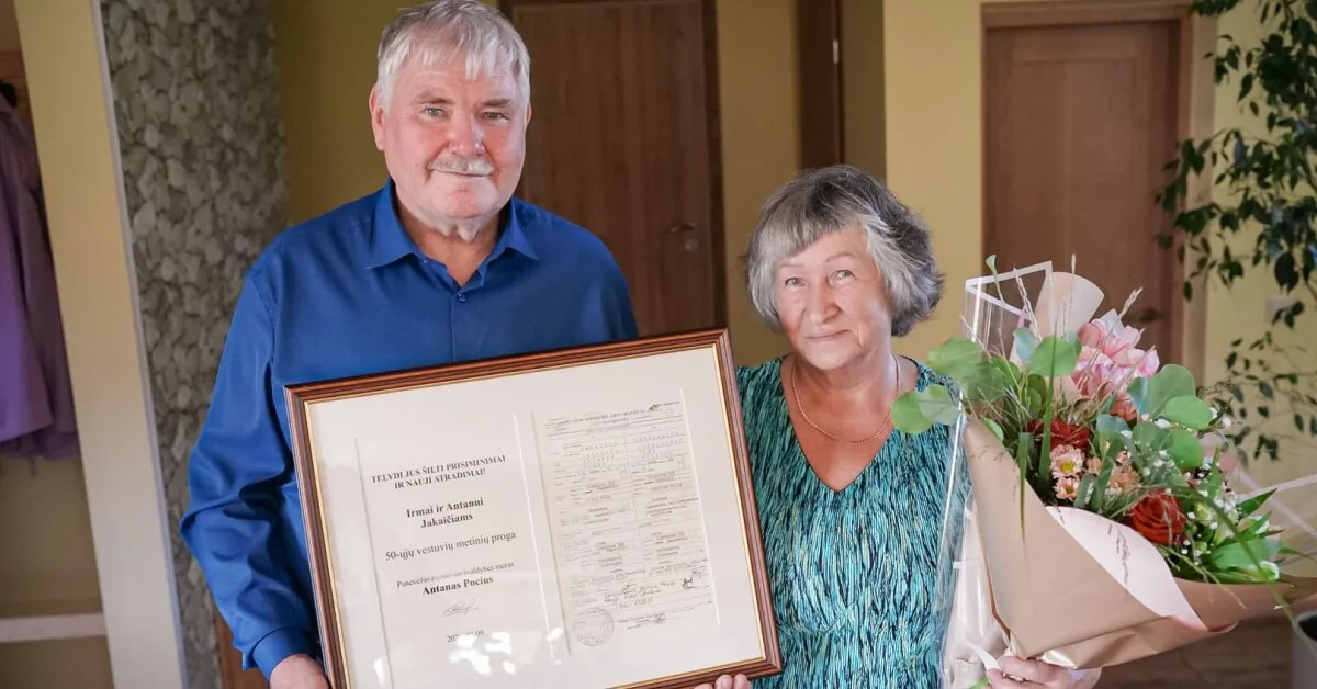 From the first glance to the golden wedding: the people of Krekenava revealed the secret of a long marriage