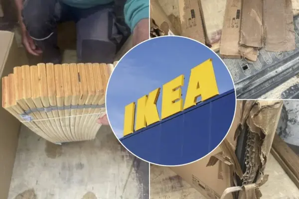 IKEA furniture worth almost 1000 euros arrived to the buyer soaked: "What exactly are we paying for?"